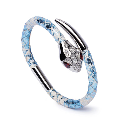 Blue Shimmer Silver Serpent - Equinoxx Design