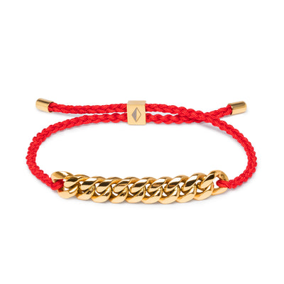 Red Rope & Gold Chain - Equinoxx Design